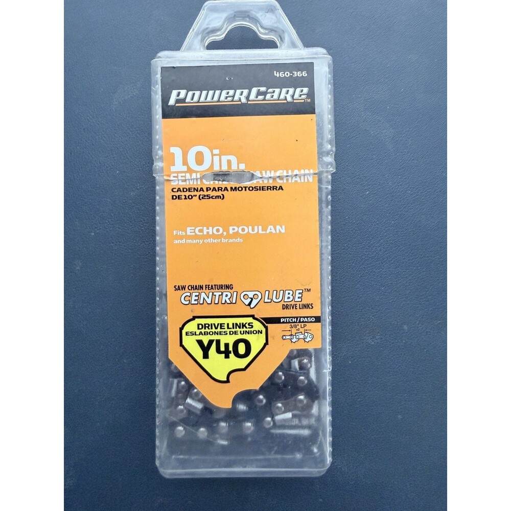 PowerCare 10" Chainsaw Chain Y40 460-366 Fits Echo Poulan Craftsman Husqvarna